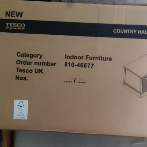 Tesco country hallway bench - country,