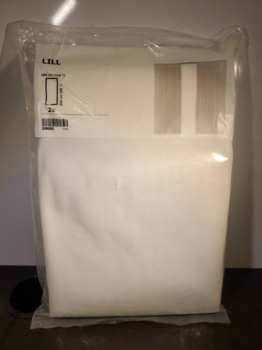 Ikea lill sheer white curtains - lill,