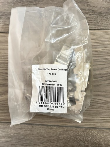 Cabinet hinge 170 - 170, deg.