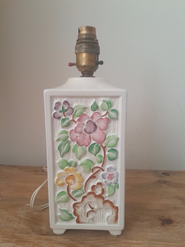 Vintage ceramic lamp base - ceramic,