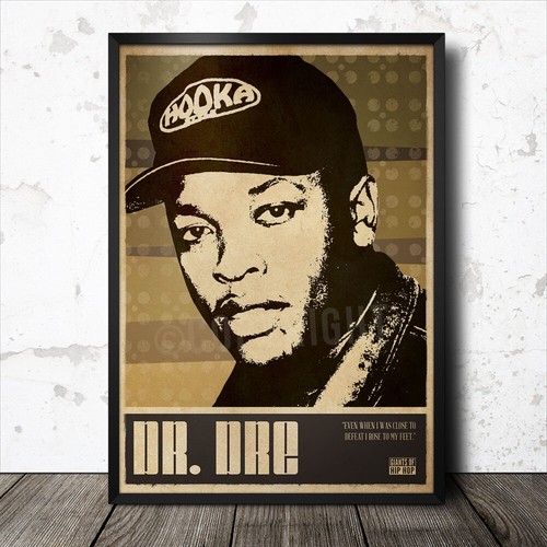 Dre hip hop art poster - hop, rap