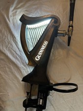 GUINNESS HARP Beer Pump/font/ Extra cold lights up Blue, With 24v Transformer