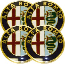 Genuine Alfa Romeo 60mm Alloy Wheel Centre Cap Set (x4)