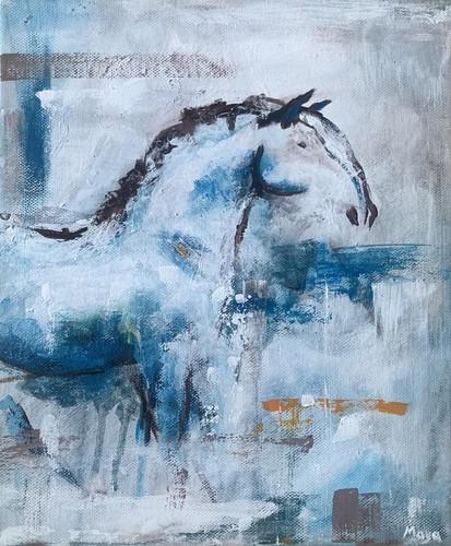 Original semi abstract horse - original,