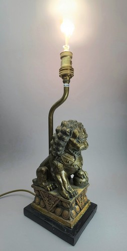 Antique bronze look resin foo - antique,