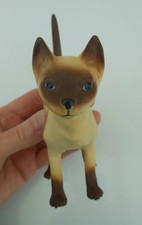 Pottery siamese chocolate point cat matt finish