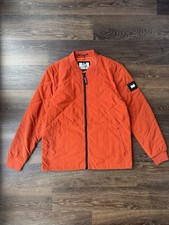 Weekend Offender Diamond Stitch Jacket In Orange Mens New