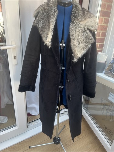 Winter coat with fur collar - coat,