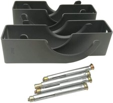 B&Z Dual Arm Traditional Column Radiator Brackets With Free Screws - Anthracite