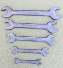 Vintage JENBRO Metric Spanner Set – Made in England – Set of 5  A part set of 5
