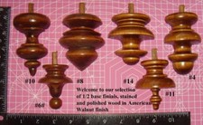da type 1/2 half base finial