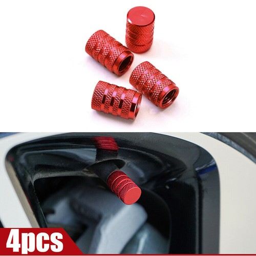 Red aluminium car wheel - 4x,