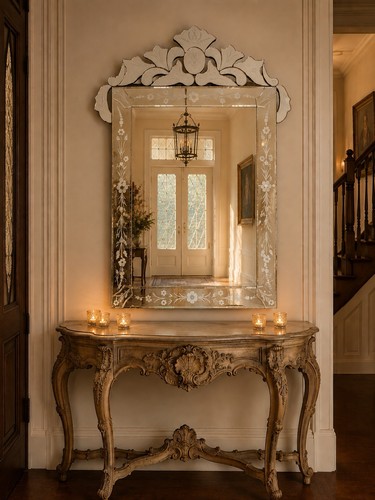 Venetian mirror vintage - venetian,