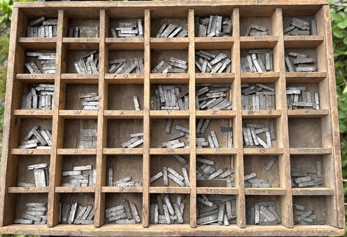Vintage letterpress drawer - vintage,