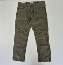 MANTARAY Jeans W38 L30 Mens Regular Green Straight Regular Fit Classic Denim