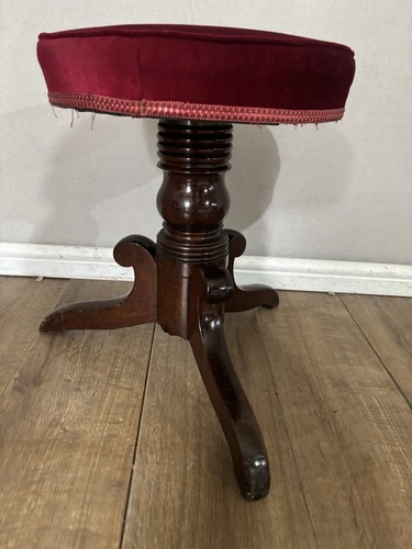 Adjustable antique piano - piano, stool