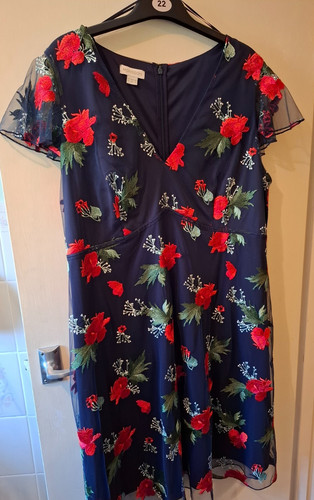 Ladies blue floral monsoon - ladies,