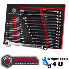 Britool Hallmark Spanner Set Celmset632 25 Piece Wrench Set In Foam Tray 6-32mm