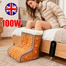Electric Foot Warmer Heated Feet Slipper Therapeutic Pain Relief Washable Winter