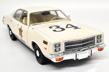 Greenlight 1/18 Plymouth Fury 1977 Riverton Sheriff Police Diecast Model Car