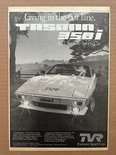 Tvr tasmin 350i - tvr, memorabilia