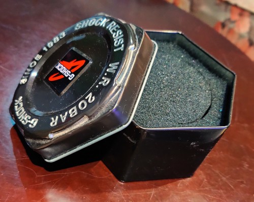 Shock watch tin empty - g-shock,