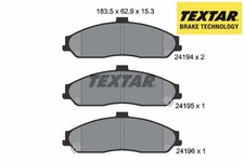 FRONT BRAKE PADS SET 2419401 TEXTAR I