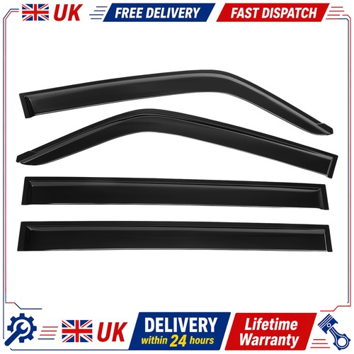 Black wind deflectors - black,