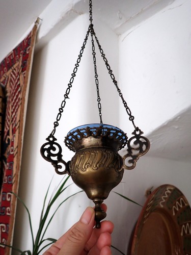 Brass sanctuary votive lamp - brass,