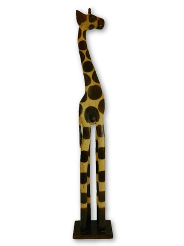 Wooden giraffe carving hand - wooden,