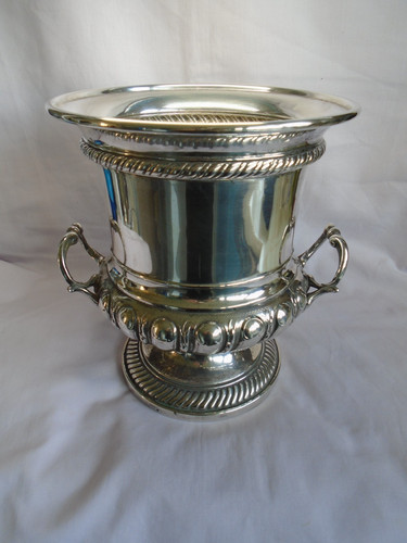 Vintage gadrooned silverplate - gadrooned,