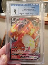 POKEMON CARD: CHARIZARD VMAX 2020: CGC 9 DARKNESS ABLAZE