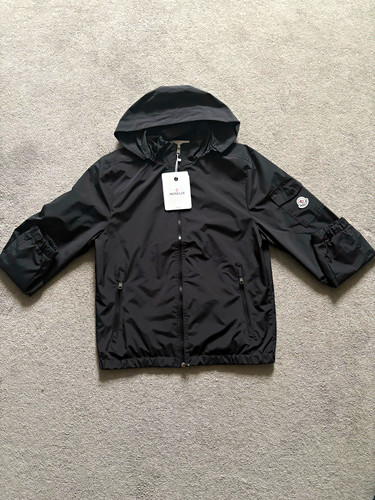 Moncler men black hooded - men's,