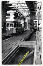 Tram Photo 6x4 Aberdeen - No 22 and 102 inside Depot 5/4/1958