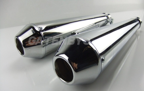 Motorcycle silencer exhaust - 2x,