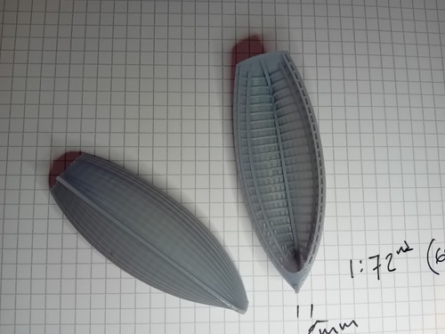 72nd scale 16ft lifeboat - scale, /