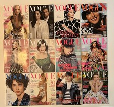 VOGUE fashion magazines  - bundle/job lot,  12 issues 