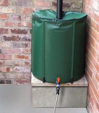 Rain Water Butt Barrel Collapsible with 50 Gallon Capacity Home Garden Easy Fold