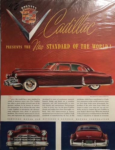 1948 vintage cadillac - vintage,