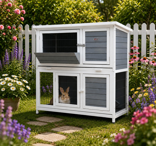 Rabbit hutch hutches run runs - run,