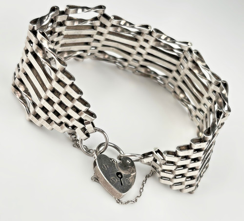 Sterling silver bar gate - sterling,