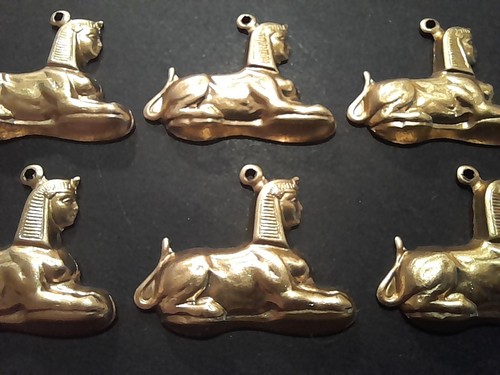 Egyptian sphinx charms - egyptian,