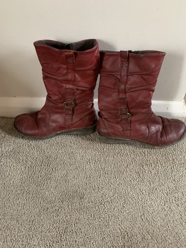 Fly red ankle boots - ankle, 4
