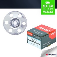 Timco Metal Insulation Discs 35mm *Pack of 100* Plasterboard Fixing Washer