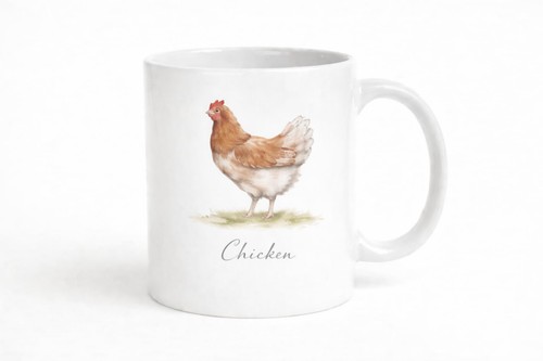 Hen chicken mug - chicken, brew