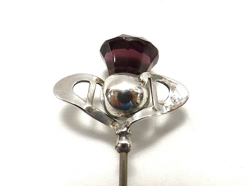 Antique silver hatpin - hatpin, /
