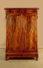 Antique French Flame Mahogany