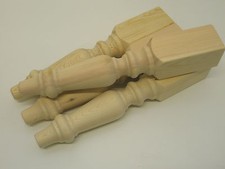 4 x WOODEN PINE FARMHOUSE