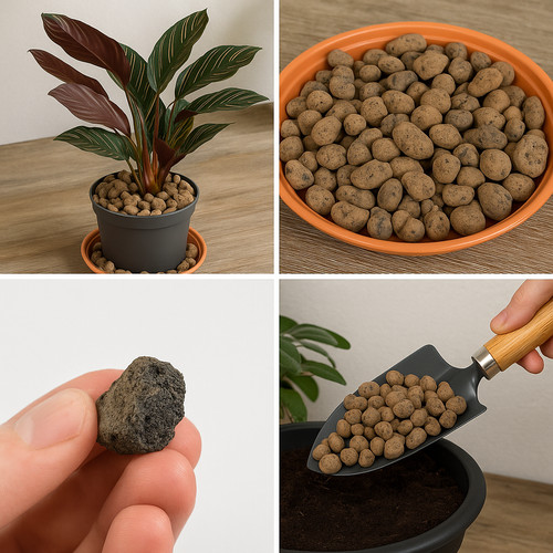 Round clay pebbles 16mm - clay,