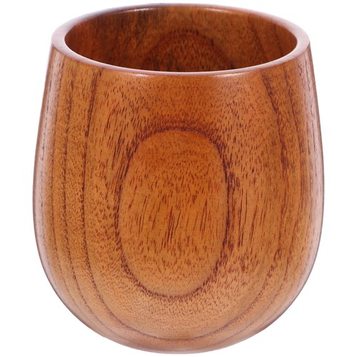 Brown wooden mug - brown,